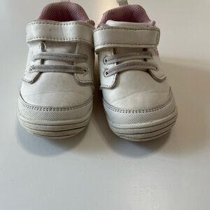 Kids White and Pink Shoes